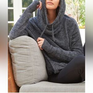 Barefoot Dreams Pebble Beach CozyChic Lite Cowl Neck Pull Over Hoodie- Size S